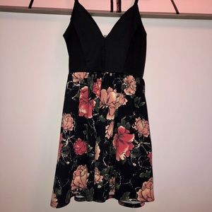 Fun in the Sun Floral Two Tone Dress